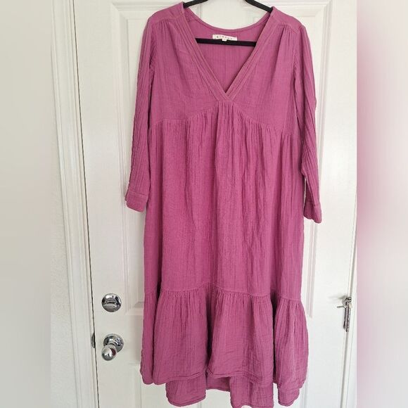 Xirena Pink Cotton  Maxi Dress size XS - Picture 1 of 7